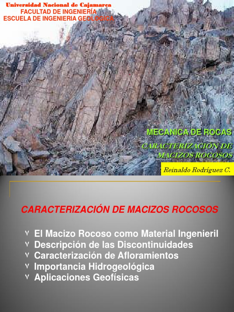 Cap-Ii-Mr-2012-I-Caracterización de Macizos Rocosos PDF | PDF | Roca ...