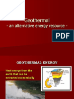 Geothermal: - An Alternative Energy Resource
