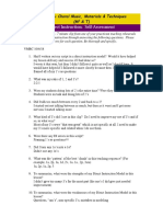 Direct Instruction: Self-Assessment: MUED 376: Choral Music, Materials & Techniques