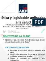 Clase 1 y 2 - Etica y Legislación 2018