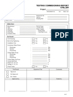 Testing Commisioning Report Chiller: Project