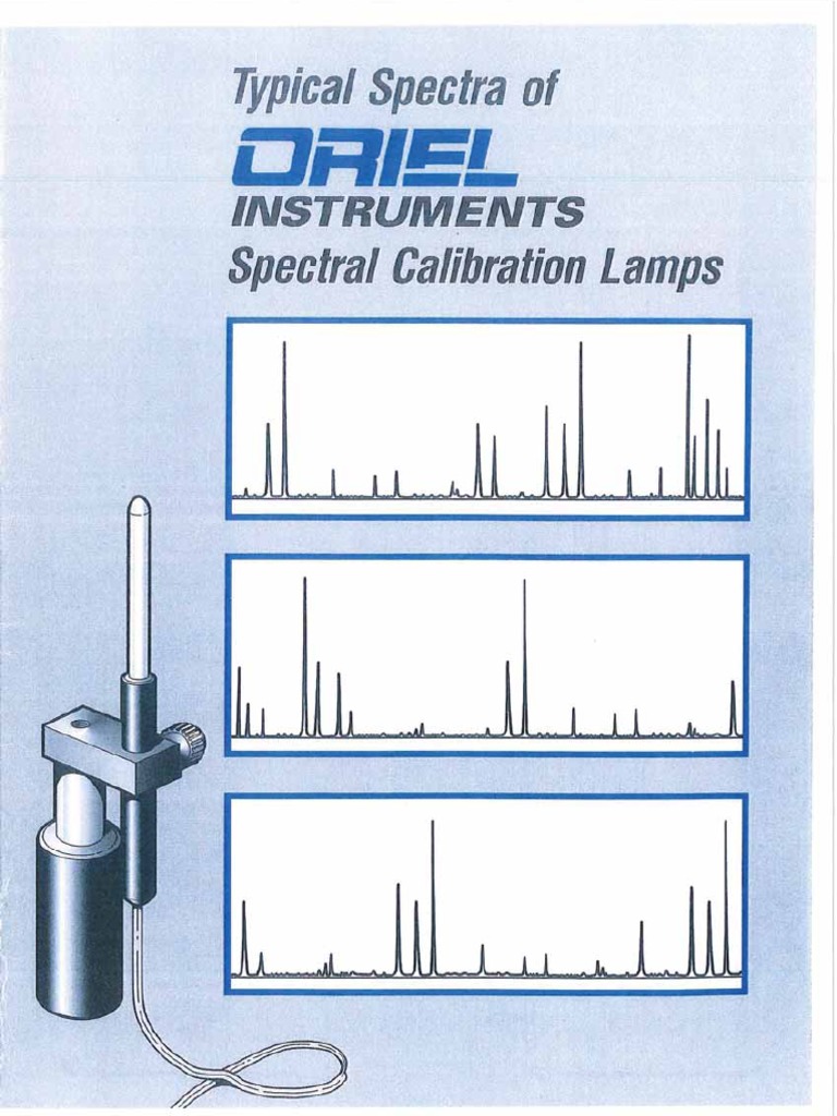 Typical Spectra of Spectral Calibration Lamps PDF PDF