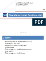Risk Management Fundamental: ISS4008-Audit Teknologi Informasi Ganjil 2018/2019