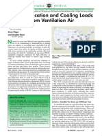 ASHRAE 199711 Deh and Cooling Loads From Vent Air