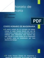 Costo Horario de Maquinaria