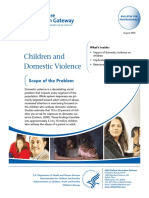 Children and Domestic Violence: Scope of The Problem