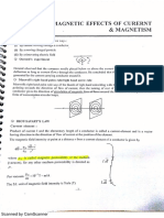 Magnetic Effect of Current & Magnetism PDF