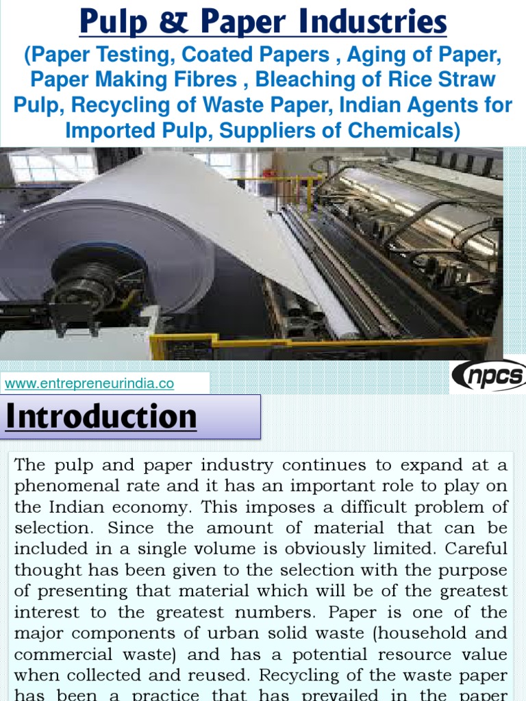 (Paper Testing, Coated Papers , Aging of Paper, Paper Making Fibres