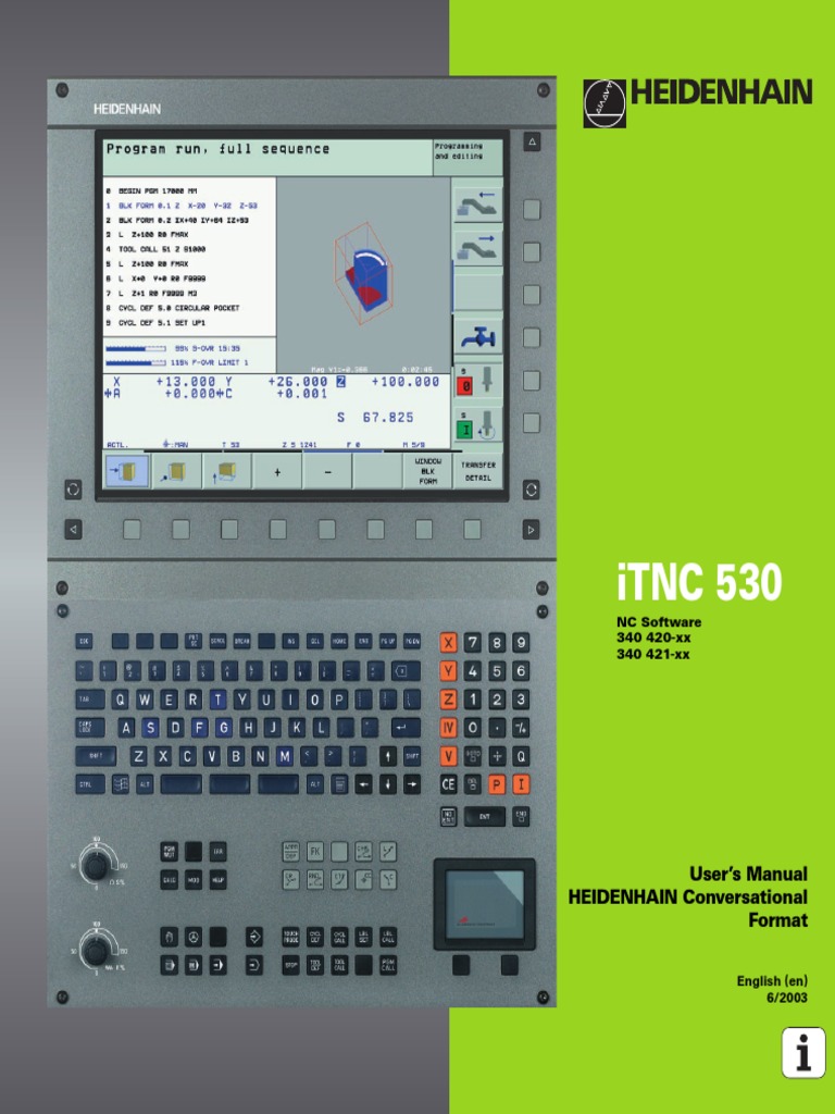HEIDENHAIN ITNC 530 PROGRAMMING EXAMPLES intelligence overview