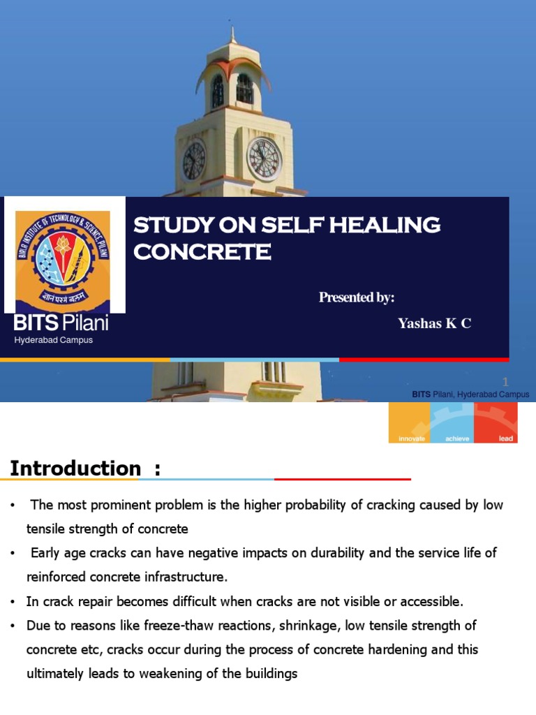 Self Heall PPT Edited | PDF | Concrete | Fly Ash