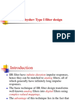 Chebyshev Type I Filter Design