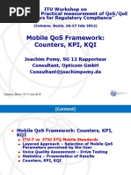 Mobile Qos Framework: Counters, Kpi, Kqi