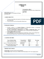 Curriculum Vitae: Career Objective