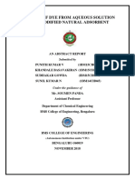 Removal of Dye From Aqueous Solution Using Modified Natural Adsorbent