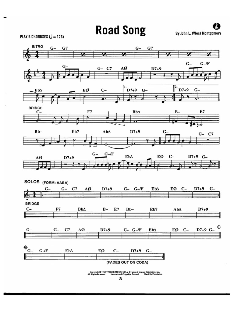 02 Road Song 2 | PDF