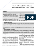 Comparative Analysis of Three Different Healthsystems Australian Switzerland and Saudi Arabia