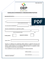 Renuncia a oep