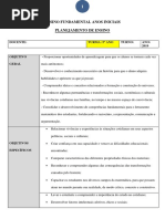 Planejamento Anual 5º Ano