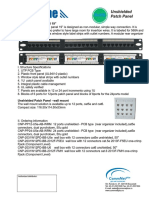 Unshielded patch panel