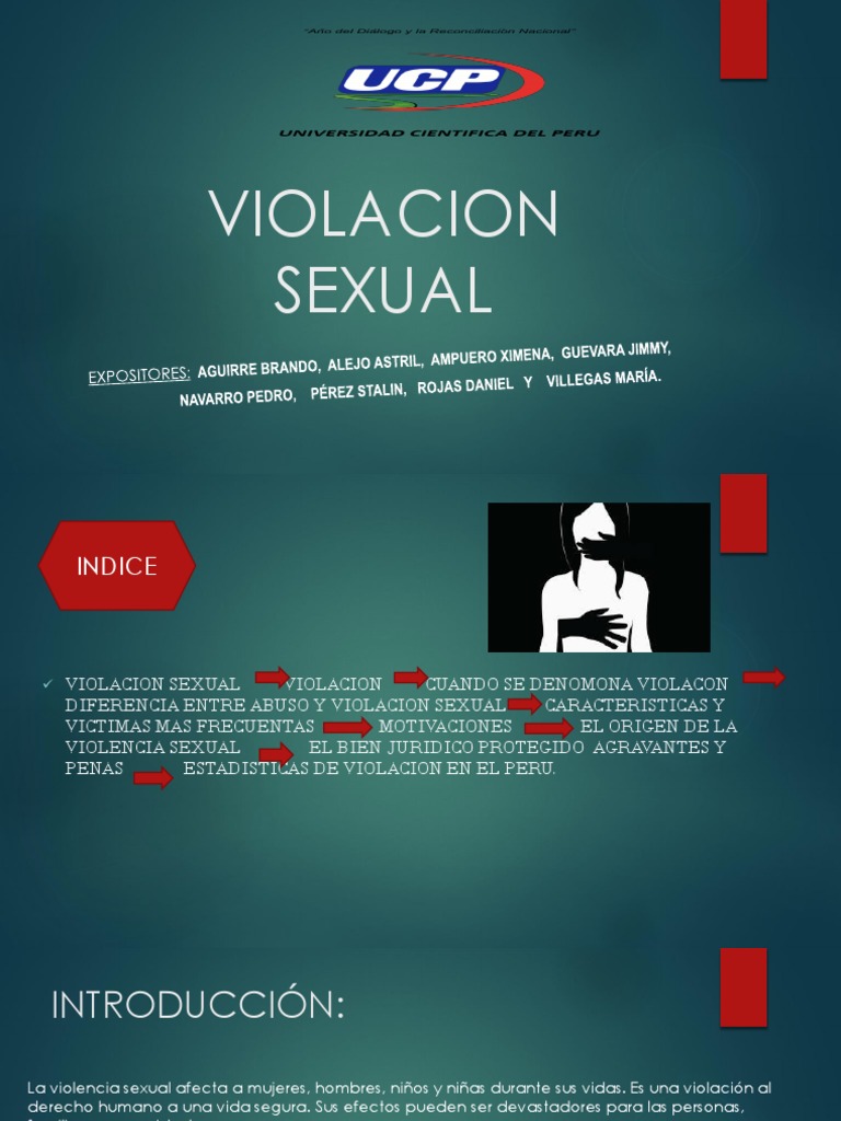 Tipos y efectos de la violencia sexual | PDF | Violación | Conceptos ...