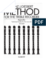 Franz J. Giesbert - Method For The Treble Recorder