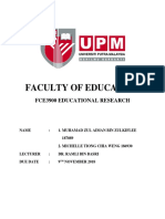 Faculty of Education: Fce3900 Educational Research