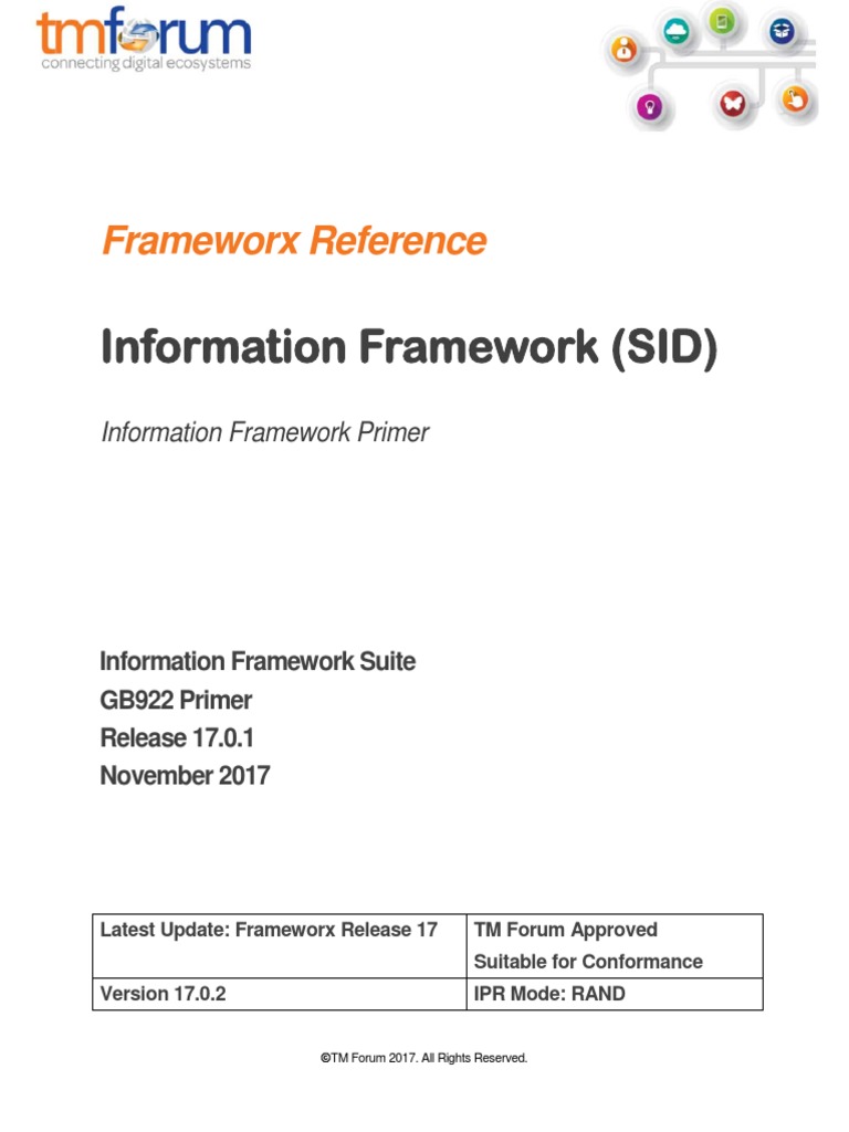 Information Framework (SID) : Frameworx Reference | PDF | Conceptual ...