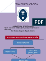 Principios Fundamentales de La Investigación Educativa