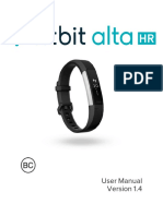 User Manual for the FitBit Alta HR Wrist Band