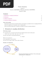 Point Estimation: Statistics (MAST20005) & Elements of Statistics (MAST90058) Semester 2, 2018