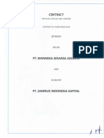 Nickel Ore Sales Contract - PT Bhinneka Sekarsa Adidaya