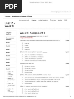 Introduction To Internet of Things - Unit 10 - Week 9