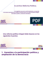 Presentación ponencia de archi Reforma Política Electoral. 