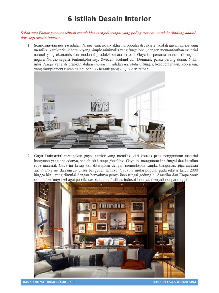 6 Istilah Desain Interior | PDF