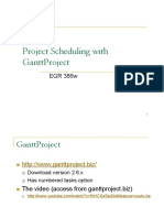 Project Scheduling With GanttProject