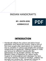Inidian Handicrafts: By:-Ishita Goel A3906415112
