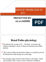 Renal & Hepatic Problems in ICU: Presented By: Alaa Khidr