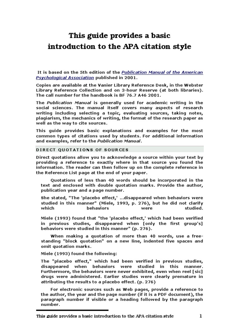 Publication Manual of the American Psychological