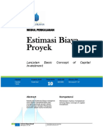 Estimasi Biaya Proyek: Modul Perkuliahan