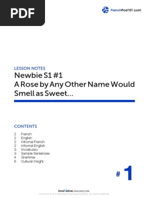 Nb S1l1 Fpod101 Pdf French Language English Language