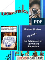 La Educacion en La Primera Republica Los Dos Primeros Gobiernos, Exposicion UASD Adelyinson Capellan