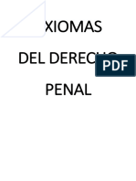 Axiomas del Derecho Penal: Principios y Relación con el Debido Proceso