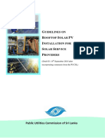 Guideline For Solar PV System Installation For ServiceProviders