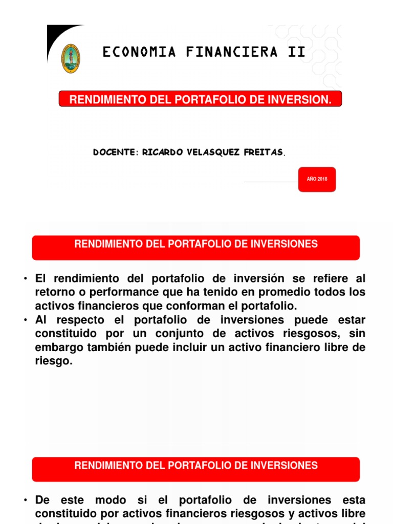 Portafolio de Inversiones | PDF | Portafolio (Finanzas) | Inversiones
