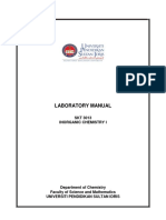 Inorganic Chemistry I Lab Manual