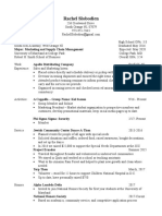 Sample Resume Filled in March 15 - 2017 Test