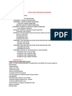 Dgital Signal Processing Lab - Manual