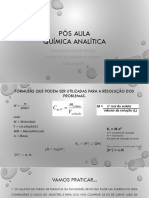 Cálculos de concentração, pH e equilíbrio químico