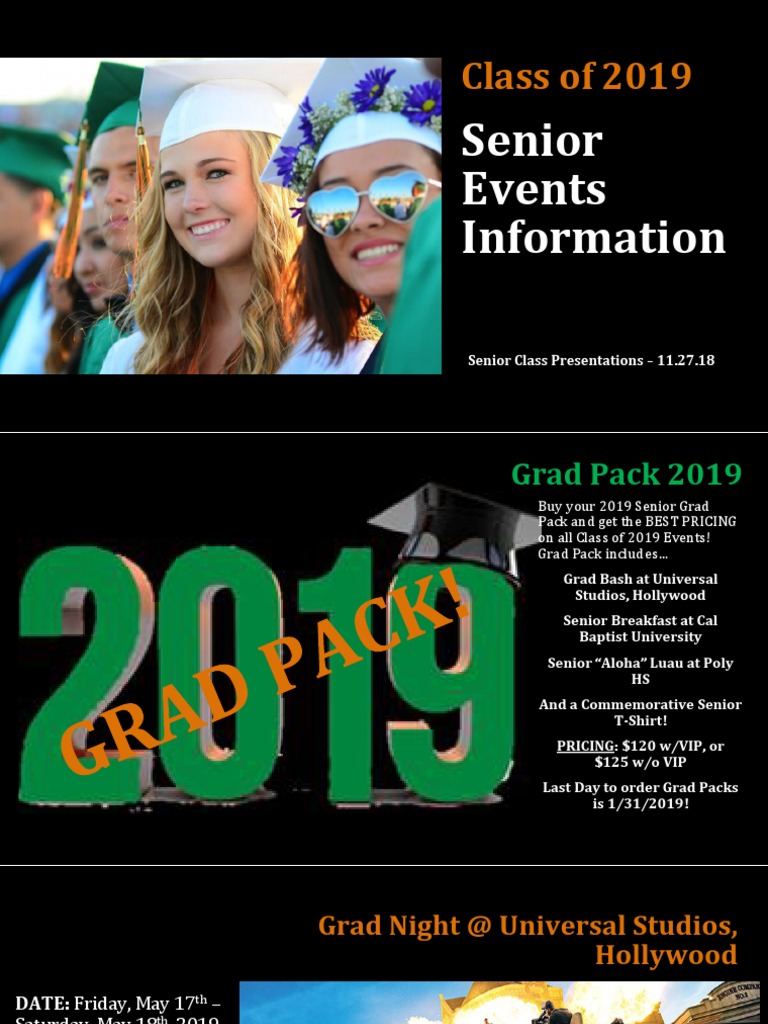 Class of 2019 Senior Events Guide | PDF | Graduation | Sweater