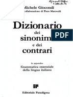 Libri - Grammatica Essenziale Della Lingua Italiana - Sinonimi e Contrari Di Michele Giocondi